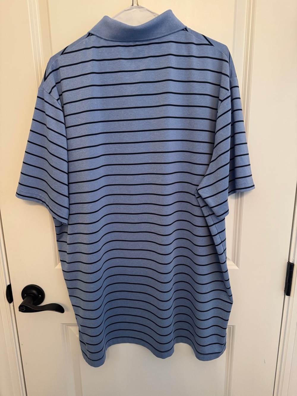 Polo by Ralph Lauren Light Blue Polo with Navy Stripes - Picture 5 of 5